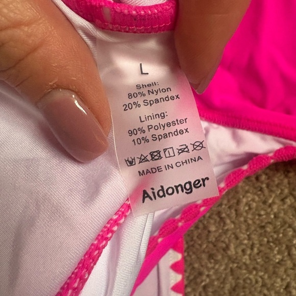 Pink Ruffled One-Piece Swimsuit - Picture 3 of 4